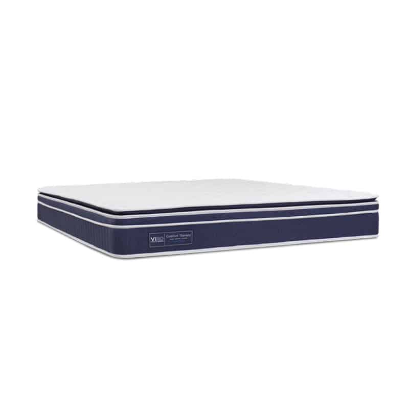 Comfort Therapy 9.5" Pocketed Spring Mattress + Romeo Bed Frame (Package)