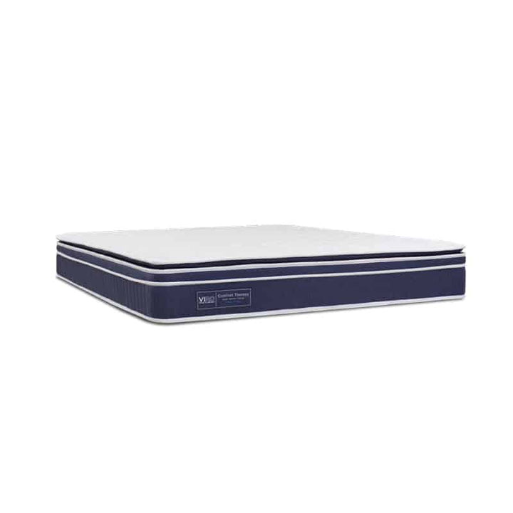 Comfort Therapy 9.5" Pocketed Spring Mattress + Romeo Bed Frame (Package)