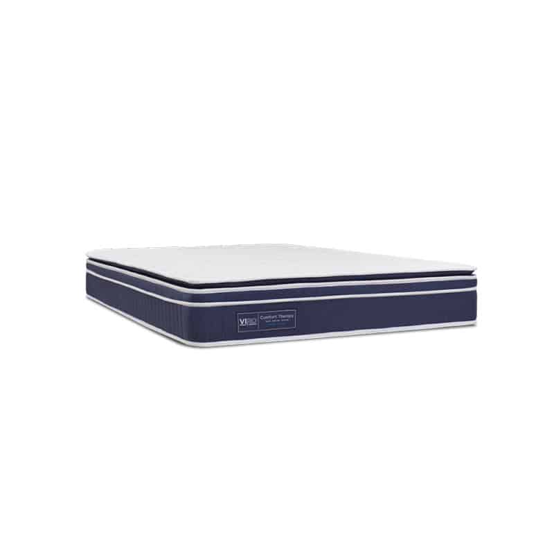 Comfort Therapy 9.5" Pocketed Spring Mattress + Romeo Bed Frame (Package)