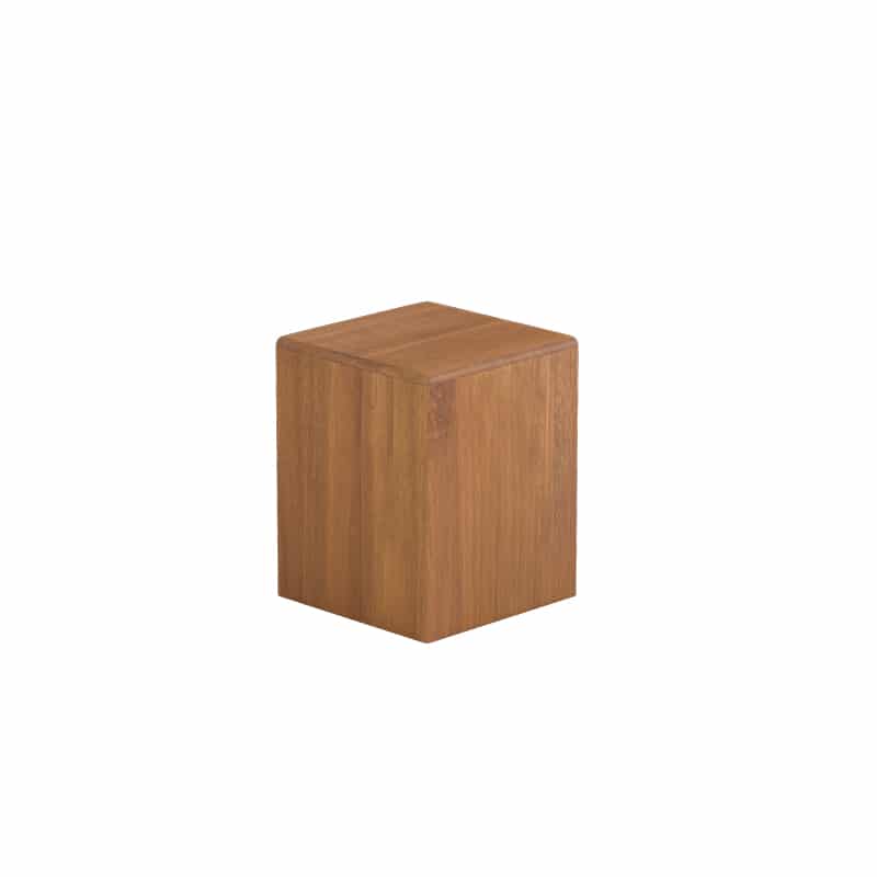Mu Wood Stool / Side Table W250mm - Mahogany (5 Sizes) Customisable size