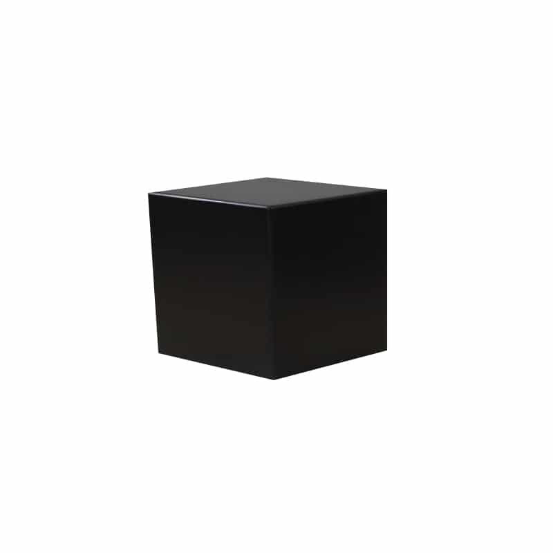 Mu Wood Stool / Side Table W300mm - Black (5 Sizes) Customisable size