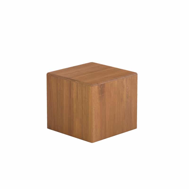 Mu Wood Stool / Side Table W350mm - Mahogany (5 Sizes) Customisable size