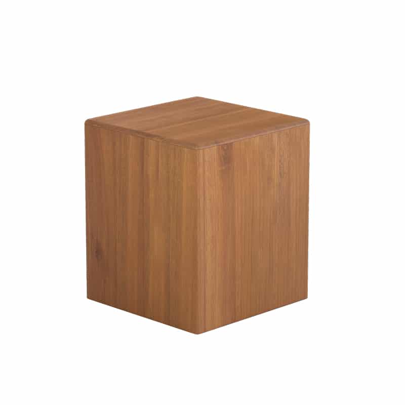 Mu Wood Stool / Side Table W400mm - Mahogany (5 Sizes) Customisable size