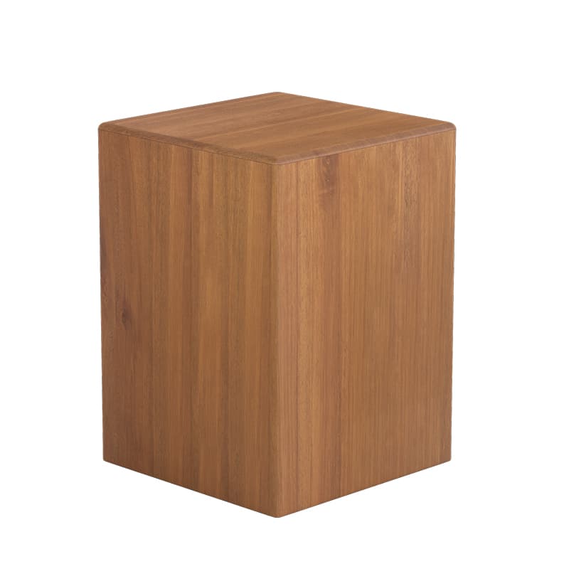 Mu Wood Stool / Side Table W450mm - Mahogany (5 Sizes) Customisable size