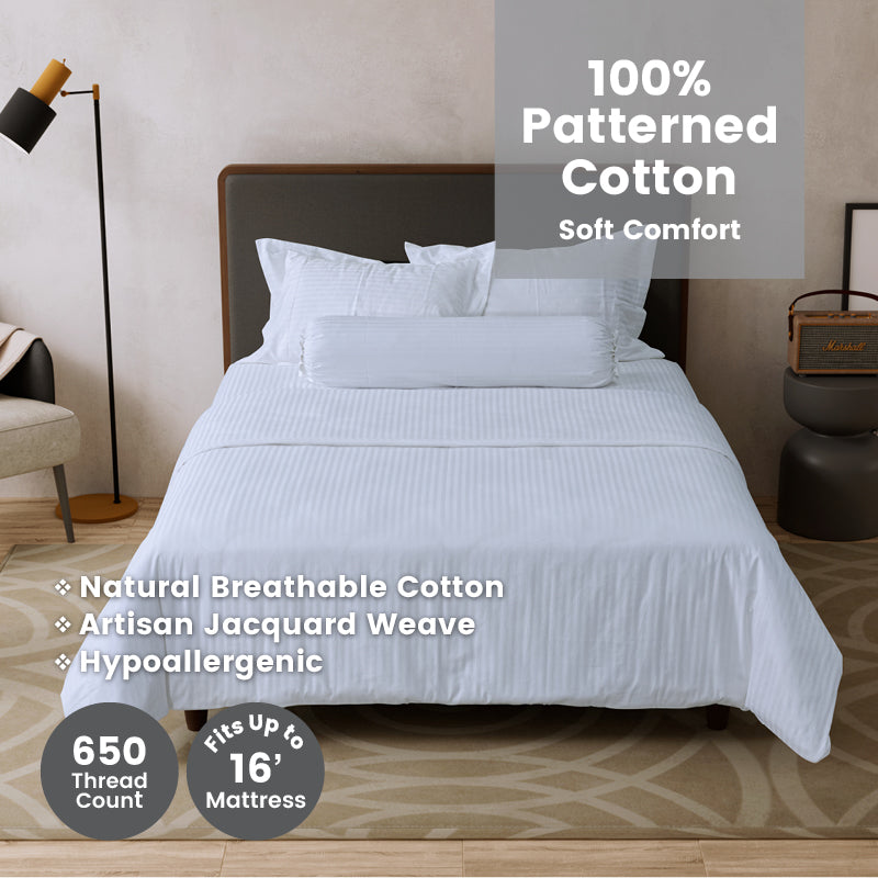 Whyte Fitted Bedlinen Set
