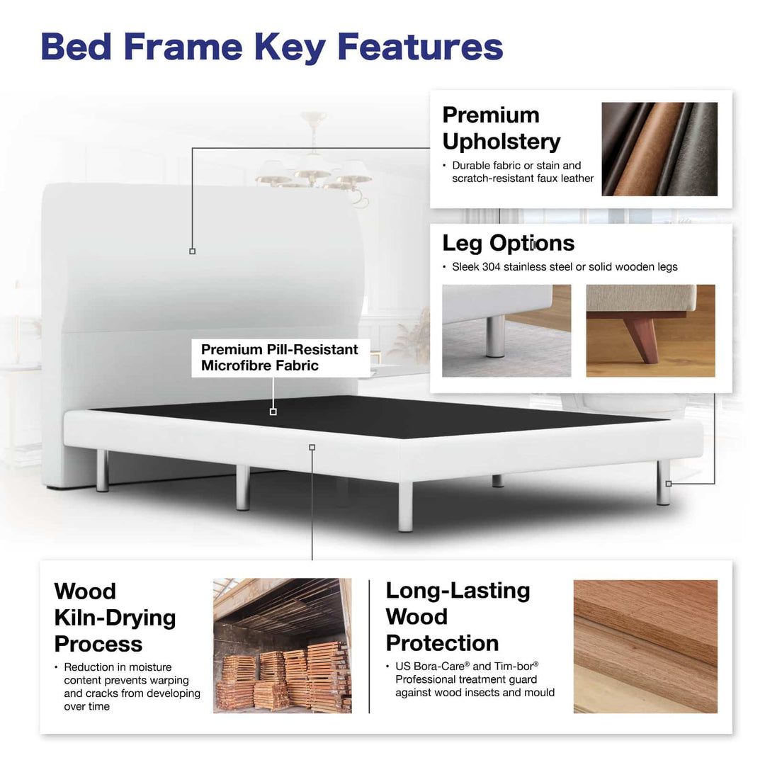 Fullerton Headboard + Day Angel Divan Bed Frame
