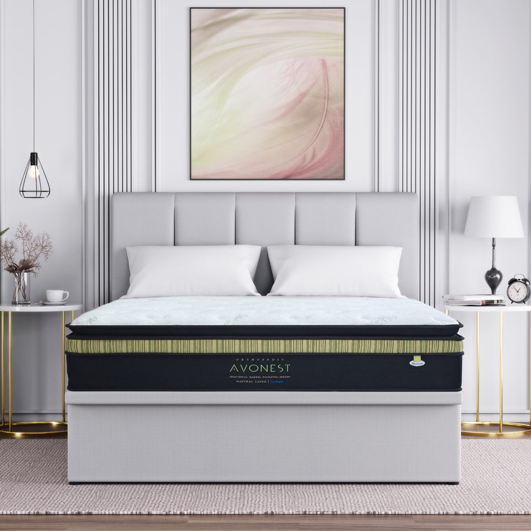 MaxCoil - Avonest 14.5" Pocketed Spring Mattress + Ezra Storage Bed (Package)