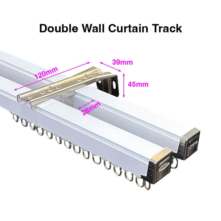 Wall Curtain Track Set (Customisable)