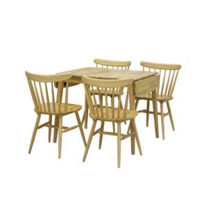 Dania Extendable Table + Disa Chairs (Dining Set)