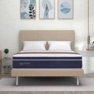 Comfort Master 10.5" Pocketed Spring Mattress + Romeo Bed Frame (Package)