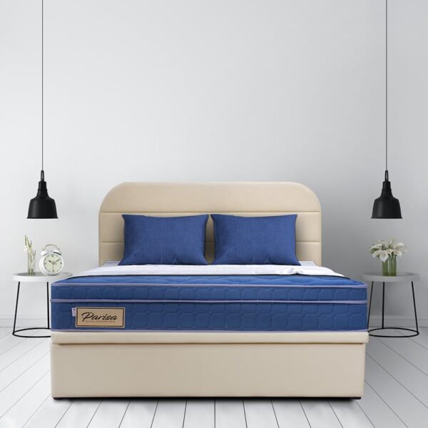 Parisa 10.5" Pocketed Spring Mattress + Shelby Storage Bed (Package)