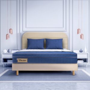 Parisa 10.5" Pocketed Spring Mattress + Jory Bed Frame (Package)