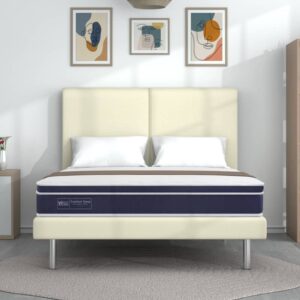 Comfort Sleep 10.5" Pocketed Spring Mattress + Romeo Bed Frame (Package)