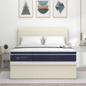 Comfort Sleep 10.5" Pocketed Spring Mattress + Alpha Storage Bed (Package)