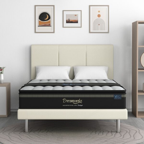 Dream Workx 10” Bonnell Spring Mattress + Romeo Bed Frame (Package)