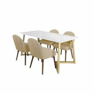Marco Table + Chairs (1 + 4 Dining Set)