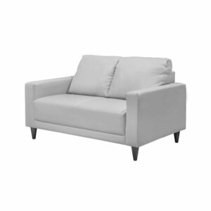 Miami 2 Seater Faux Leather Sofa (Display Set - Light Grey)