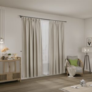 Charlene Blackout Curtain – Customised size available (95% Sunlight Blockout）